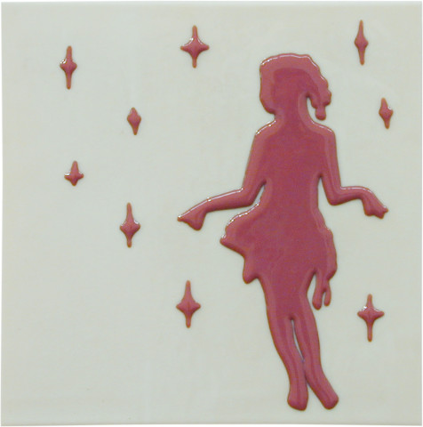 Kathy Temin Frozen Moment: Posing, 11, 2002; fused glass; 31 x 31 cm; enquire