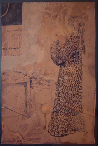 David Noonan Phaedra, 2003; gouache on paper; 54.5 x 39.5 cm (framed size); enquire