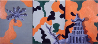 Tony Clark Chinoiserie Landscape, 1987; oil on canvas board; 30.5 x 68.4 cm; enquire