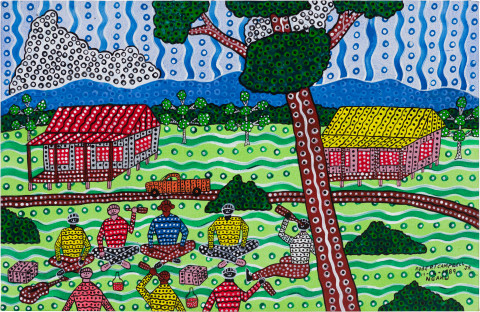 Robert Campbell Jnr Untitled 11.4.89, 1989; acrylic on canvas; 53 x 81.5 cm; enquire