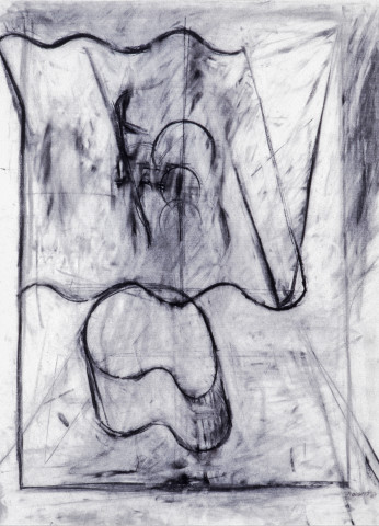 Marion Borgelt Head II, 1981; charcoal on paper; enquire