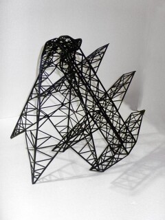 Callum Morton Monument #8, 2006; from the series Exhibited at Art 37 Basel, Switzerland, 2006; powder coated steel; 60 x 75 x 75 cm; enquire