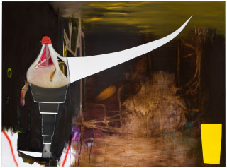 Gareth Sansom Tusk, 2009; oil and enamel on linen; 183 x 244 cm; enquire