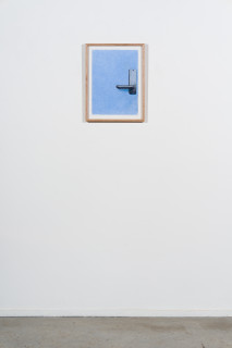 installation view; Callum Morton Door #2, 2024; pencil and gouache on paper; 42 x 30 cm; enquire