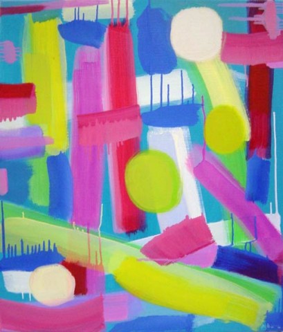Angela Brennan Exploration-blue I, 2002; Oil on linen; 66.5 x 56 cm; enquire