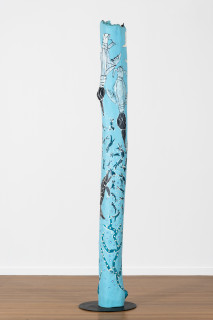 Dhambit Munuŋgurr Djarrak ga Gopu, 2025; 1839-25; acrylic on wood; 289 x 36 x 36 cm; enquire