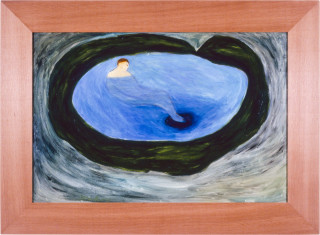 Joan Ross Lesson In Change (No.1), 1989; oil and acrylic on masonite; 51 x 76 cm; enquire