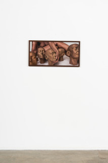 installation view; Julie Rrap Un-Becoming Monuments #10, 2026; digital print on metallic rag paper; 39 x 79 cm; Edition of 5 + 2 AP; enquire
