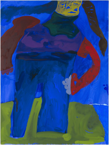 Tom Polo stance sequence, 2019; acrylic and Flashe on canvas; 183 x 137 cm; enquire