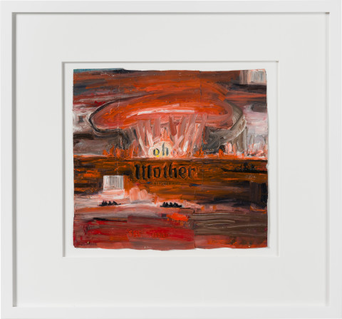 Fiona Hall oh mother, 2019; oil paint on aluminium drink cans; 54 x 58 cm; enquire