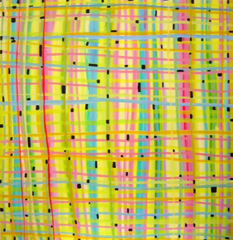 Angela Brennan Outside language, inside painting III, 2002; Oil on linen; 144.5 x 138 cm; enquire