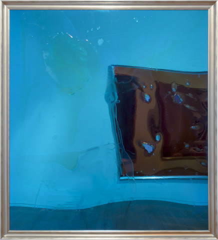 Dale Frank pernicious, 2015; varnish and penetrol on perspex; 214 x 194 cm; enquire