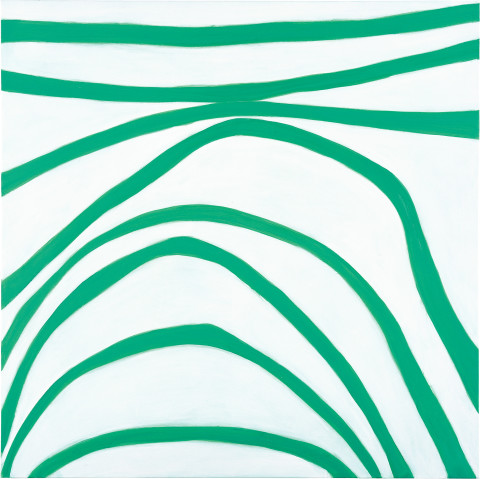 Angela Brennan Veronese Green, 2005; oil on linen; 180 x 180 cm; enquire