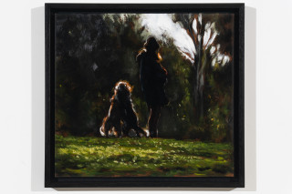 Louise Hearman Untitled #1563, 2025; oil on masonite; 41 x 45 cm; enquire