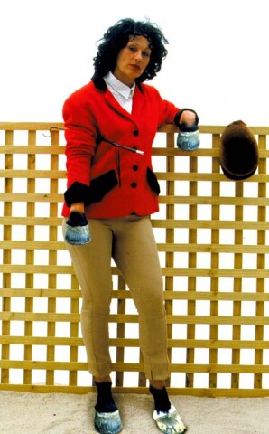 Julie Rrap Camouflage #3 (Elizabeth), 2000; type c colour photograph; 195 x 122 cm; Edition of 9; enquire