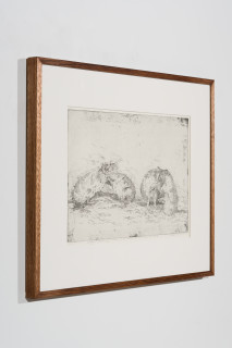 John Wolseley Lustful Bettongs Returning to Watikinpirri - Newhaven II, 2024; etching; 42 x 60 cm; 70 x 88 cm (framed); Edition of 40; enquire