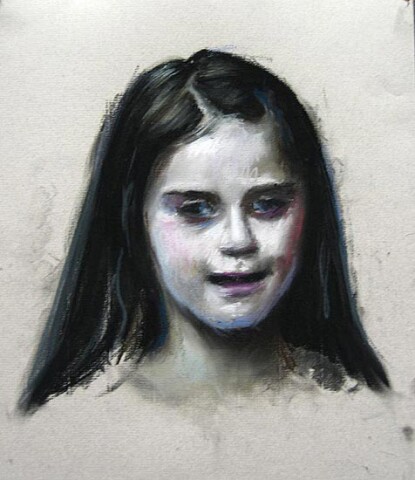 Louise Hearman Untitled #1063, 2005; pastel on coloured paper; 29 x 25 cm; enquire