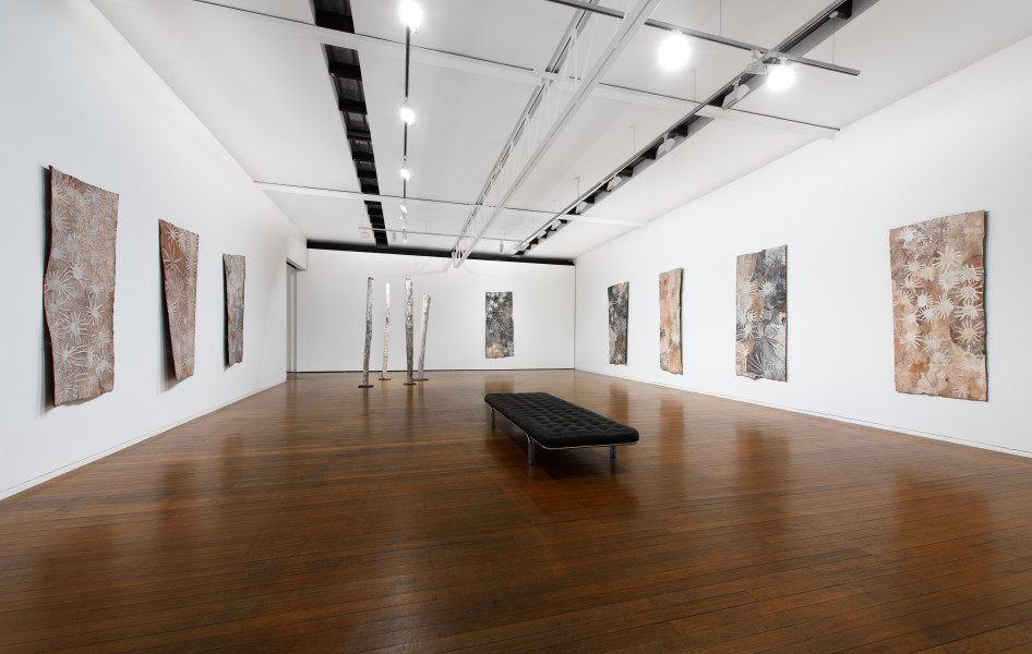 Exhibition view, Nyapanyapa Yunupingu, Ganyu, Roslyn Oxley9 Gallery (31 January – 16 February 2019)
