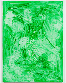 Tom Polo garden ghost, 2026; acrylic on polycotton; 182 x 138 cm; enquire
