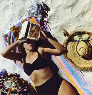 Anne Zahalka The Sunbather #1, 1989; type C colour photographs; 76 x 76 cm; Edition of 20; enquire