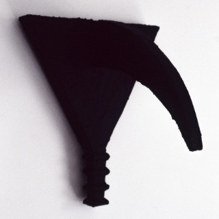 Hilarie Mais O.D., 1984; from the series New Friends; timber and surface media; 32 x 26 x 22 cm; enquire