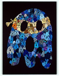 Nell blue and gold ones without the number (coming and going), 2008; mixed media on linen; 137 x 101.5 cm; enquire