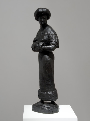 Linda Marrinon Woman with Hobble Skirt, 2010; bronze; 85 x 23 x 27 cm; Edition of 3 + AP 2; enquire