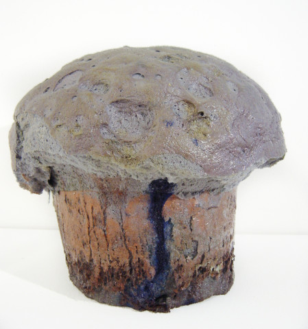 Hany Armanious Muffin # 9, 2003; expanding foam, pigment & paper; 30 x 33 x 33 cm; enquire