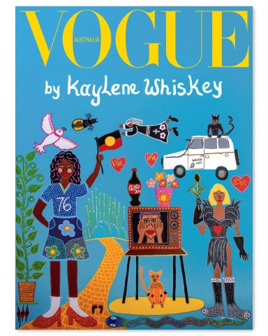 Kaylene Whiskey digital cover of Vogue Australia, October 2025 issue