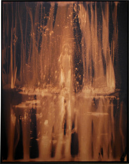 David Noonan In the garden of Jane Delawney (Lake), 2005; fabric painting; 94 x 73.5 x 6.5 cm; enquire