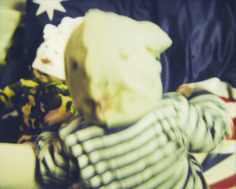 Destiny Deacon Whacked to sleep (A), 2007; Lightjet print from Polaroid original; 80 x 100 cm; Edition of 8 + 2 APs; enquire