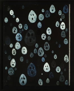 Nell Same but different, 2017; acrylic and ink on linen; 95.5 x 81.7 cm; enquire