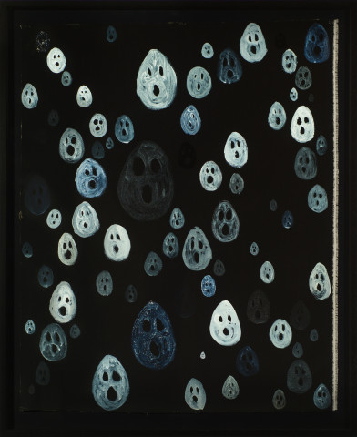 Nell Same but different, 2017; acrylic and ink on linen; 95.5 x 81.7 cm; enquire