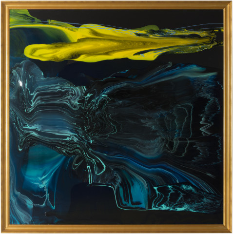 Dale Frank French cheese at 3.00am, 2013; varnish on canvas; 214 x 214 cm; enquire