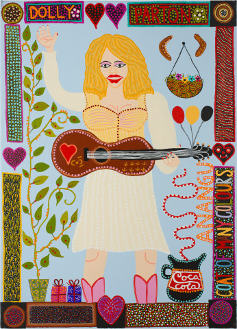 Kaylene Whiskey Dolly, 2019; acrylic on linen; 67 x 91 cm; enquire