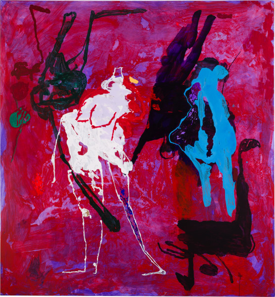Tom Polo we transfer (where do you go, where nobody knows), 2026; acrylic and Flashe on polycotton; 213 x 198 cm; enquire