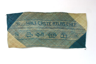 Newell Harry untitled (Half Caste / Atlas Chef), 2011; from the series gift mat; Pandanus, dye; 92 x 230 cm; enquire