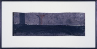 Richard Goodwin From Figure in Landscape Series, 1987; chalk, graphite, silicon and cloth on masonite; 50 x 100 cm; enquire
