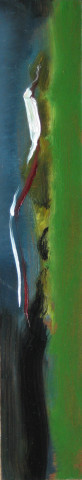 Louise Hearman Untitled #1177, 2005; oil on masonite; 8 x 43 cm; enquire