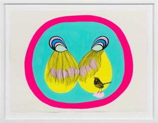 Patricia Piccinini When They Could See, 2023; from the series Within Expanding Warmth; gouache and ink on paper; 56 x 76 cm; more info; enquire