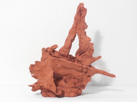 Linda Marrinon Windy Day on Sydney Harbour, 1998; from the series Sculpture For The Home; Terracotta; 25 x 25 x 13 cm; enquire