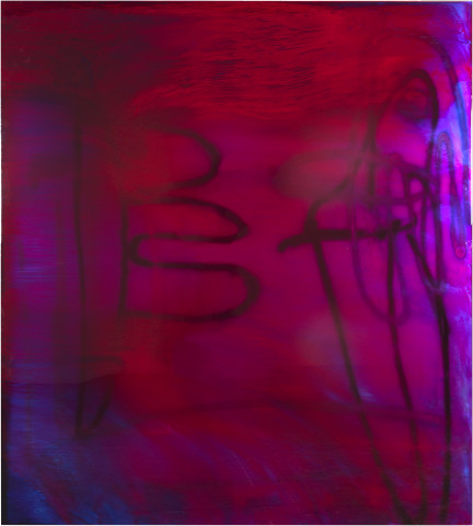 Dale Frank Don't get me started, 2018; varnish, spray enamel and Epoxyglass on Perspex; 200 x 180 cm; Enquire