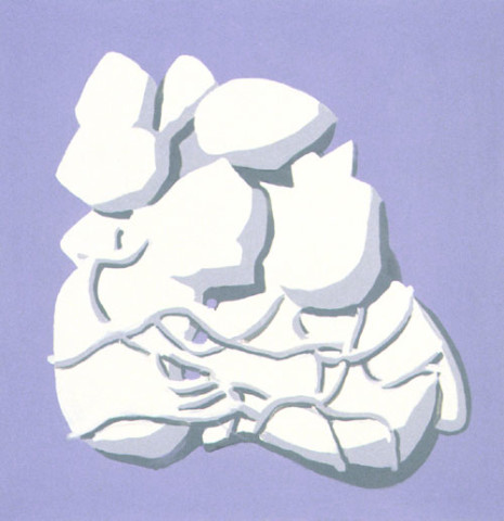 Tony Clark Jasperware Painting, 1994; acrylic paint on cotton; 152.5 x 152.5 cm; enquire