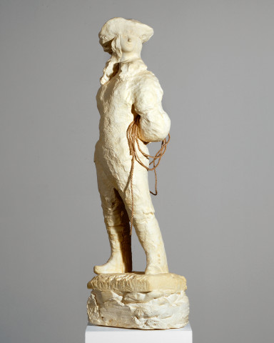 Linda Marrinon Cowboy with rope, 2007; tinted plaster; 80 x 17 x 16 cm; enquire