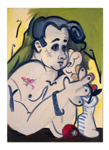 Linda Marrinon Duelling Scars Alivo, 1990; oil on canvas; 74 x 54 cm; enquire