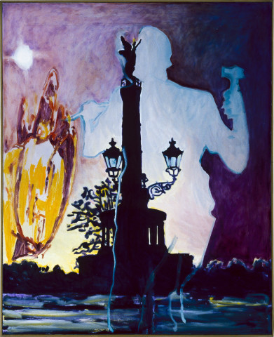 Gunter Christmann V for Hammer and Point, 1990; oil on canvas; 168 x 137 cm; enquire