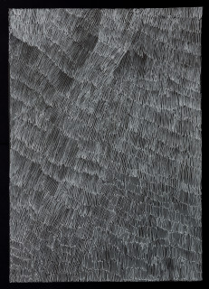 Nyapanyapa Yunupiŋu untitled, 2018; 4304C; paint pen on clear acetate; 84 x 60 cm; enquire