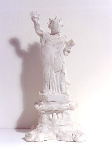 Linda Marrinon Statue of Liberty, New York Harbour, 1998; from the series Sculpture For The Home; Plaster; 36 x 17 x 15 cm; enquire