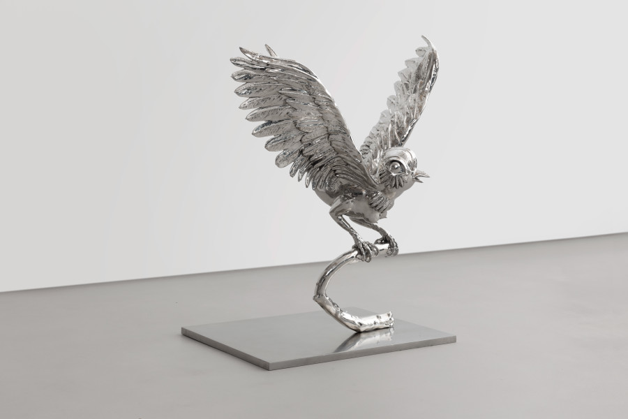 Del Kathryn Barton fly my love, 2025; stainless steel; 71 x 40 x 61 cm; Edition of 5 + 5 AP; enquire