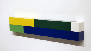 Michael Parekowhai Atarangi #6, 2004; two pot paint + aluminum; 20 x 120 x 10 cm; enquire